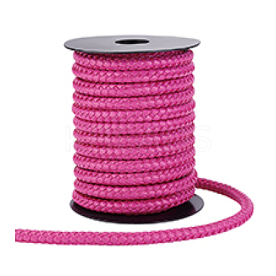 10M Round Braided Imitation Leather Cord OCOR-WH0105-061B-1