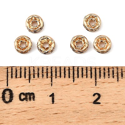 Rack Plating Brass Crystal Rhinestone Rondelle Space Beads RB-D303-KCG-1