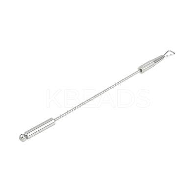 201 Stainless Steel Beadable Double Head Cuticle Pusher Nail Tools LS-STAS-R161-01P-1