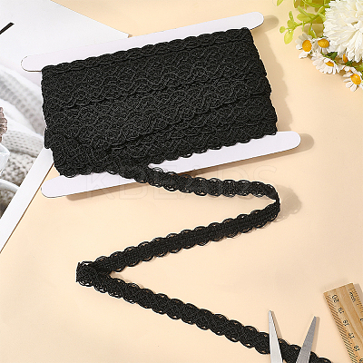 18Yards Polyester Braided Lace Trim OCOR-CY0001-88B-1