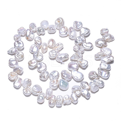 Natural Baroque Style Keshi Pearl Beads Strands PEAR-S020-R06-1