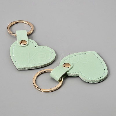 Heart PU Leather Keychain KEYC-TAC0001-15P-06-1