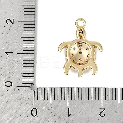 Brass Micro Pave Cubic Zirconia Pendants KK-I719-33G-1