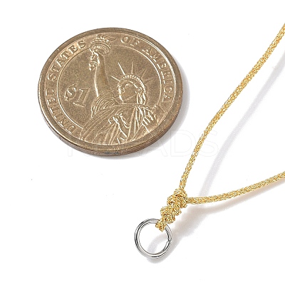 Adjustable Polyester Cord Necklace Making AJEW-JB01379-1