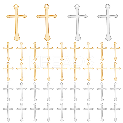 40Pcs 2 Colors Brass Pendants KK-AR0004-56-1