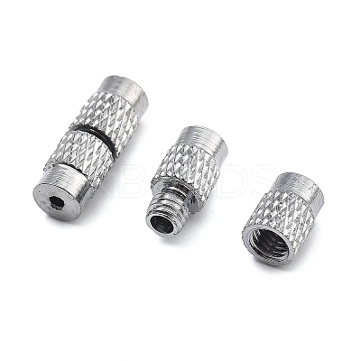 Column Brass Screw Clasps KK-M143-01-1