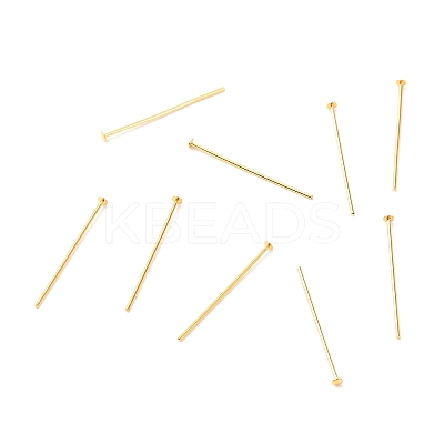 Brass Flat Head Pins KK-F824-114C-G01-1