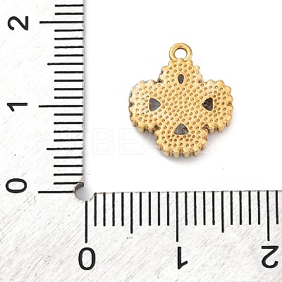 304 Stainless Steel Cubic Zirconia Pendants STAS-R141-01G-03-1