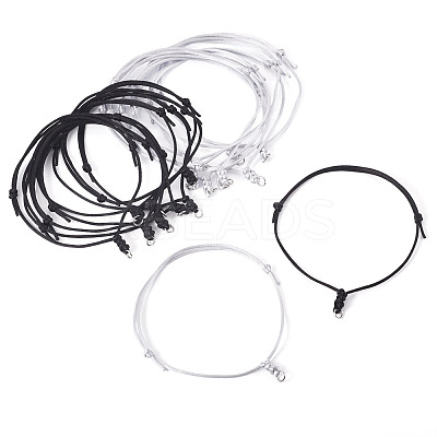 20Pcs 2 Colors Adjustable Nylon Cord Bracelet Making BJEW-TA00674-1