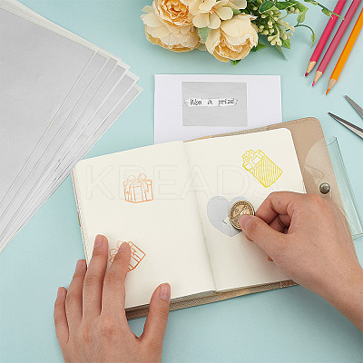 Adhesive Sticker Coated Scratch Off Film Password Sticke DIY-WH0569-90A-1