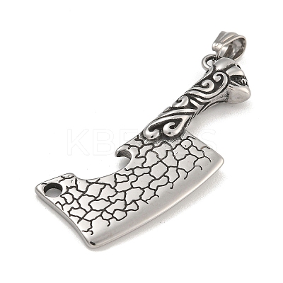 304 Stainless Steel Big Pendants STAS-D110-01AS-1