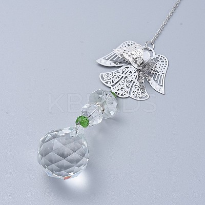 Crystal Ball Chandelier Prism Ornaments Hanging Suncatcher LS-AJEW-I040-11B-1