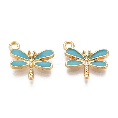 Light Gold Plated Alloy Charms ENAM-T009-02B-1