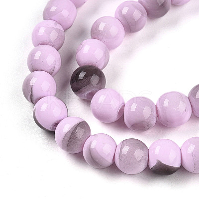 Baking Paint Glass Beads X1-DGLA-N013-8mm-08-1