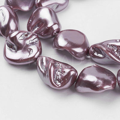 Shell Pearl Beads Strands BSHE-K010-08D-1