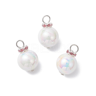 Imitation Pearl Acrylic Pendants PALLOY-JF04349-1