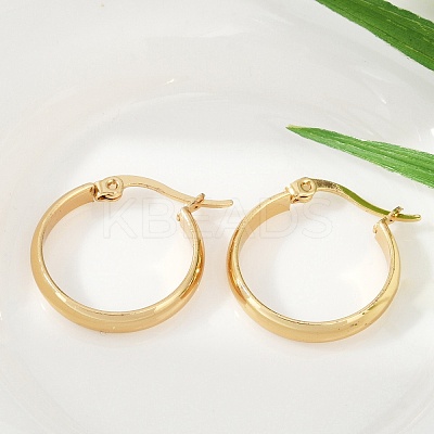 201 Stainless Steel Hoop Earrings EJEW-Q026-17G-A-1