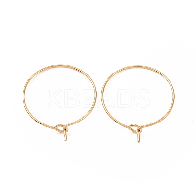 Ion Plating(IP) 316L Surgical Stainless Steel Hoop Earring Findings LS-STAS-D164-03G-1