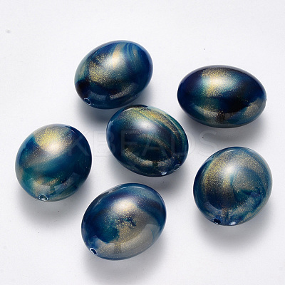 Imitation Gemstone Acrylic Beads OACR-R075-08A-1