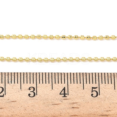 1.5MM Brass Ball Chain Necklaces NJEW-Z097-03G-1