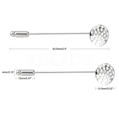 Brass Sieve Brooch Pins KK307-NF-1