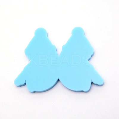 Teardrop with Fairy Silicone Statue Pendant Molds DIY-WH0175-57-1