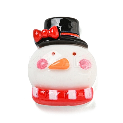 Christmas Opaque Resin Decoden Cabochons RESI-U006-04D-1