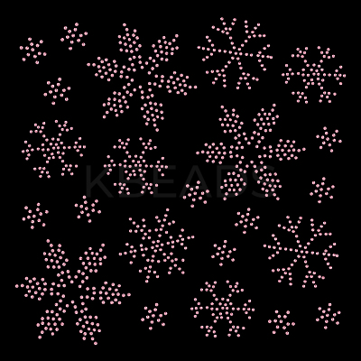 Snowflake Pattern Hotfix Rhinestones DIY-WH0430-205E-1
