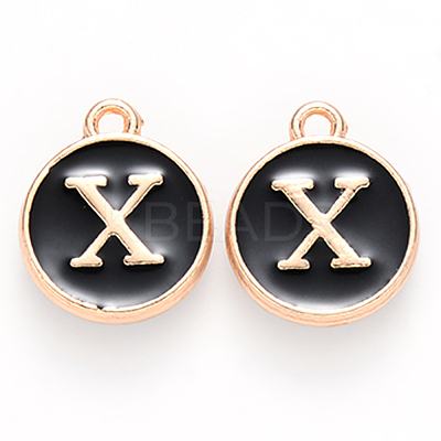 Golden Plated Alloy Charms X-ENAM-S118-02X-1
