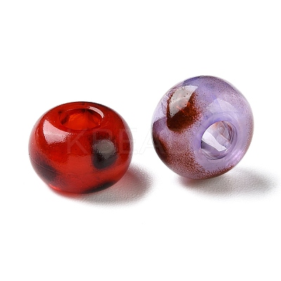 Transparent Acrylic European Beads OACR-P034-01A-M-1