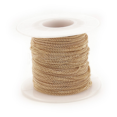 Soldered Brass Curb Chains CHC-S003-10G-1