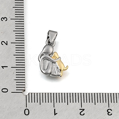 Brass Pendants KK-E802-38GP-1