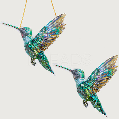 Acrylic Bird Hanging Suncatchers HJEW-WH20021-02D-1