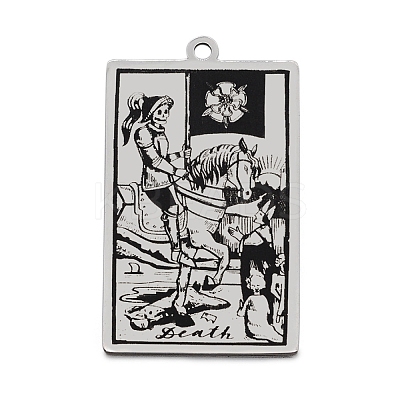 Non-Tarnish 201 Stainless Steel Pendants LS-STAS-S105-LA211-20-1