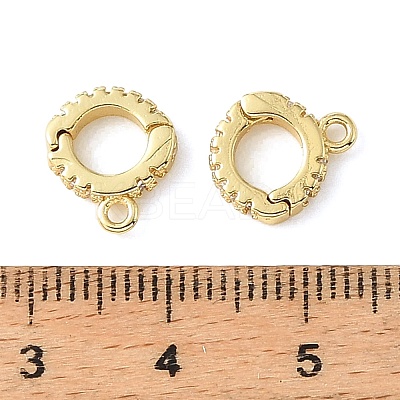 Brass Micro Pave Clear Cubic Zirconia Enhancer Shortener Bails CU-CBA6938-20G-01-1
