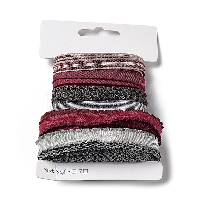 18 Yards 6 Styles Polyester Ribbon SRIB-C001-D05-1