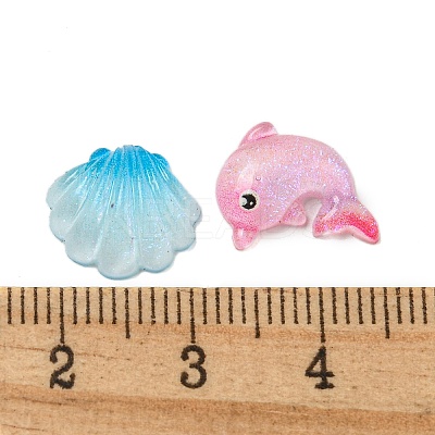 Translucent Resin Decoden Cabochons CRES-I035-13-1