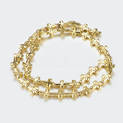 Non-magnetic Synthetic Hematite Beads Strands X-G-P338-23A-8x10mm-G-1