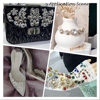Heart Sew on Rhinestone DIY-E062-04G-05-1