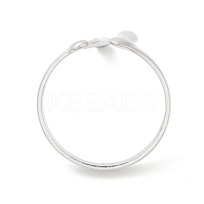 Non-Tarnish 304 Stainless Steel Melting Drop Open Cuff Rings for Women RJEW-L107-001P-1