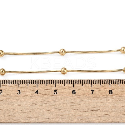 304 Stainless Steel Round Snake Chain Necklaces STAS-G244-88B-G-1