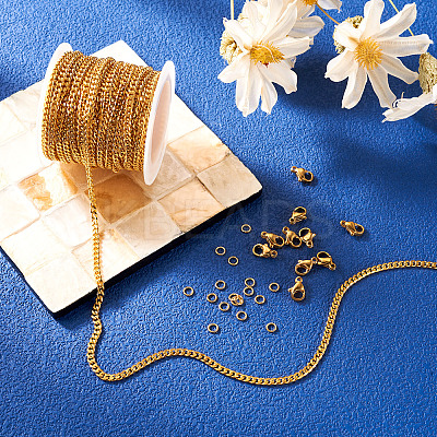 DIY Chain Bracelet Necklace Making Kit DIY-PJ0001-37-1
