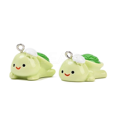 Cute Opaque Resin Pendants RESI-I345-01P-01-1