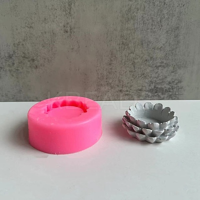 Autumn Pine Cone DIY Candle Holder Silicone Molds DIY-F144-05-1