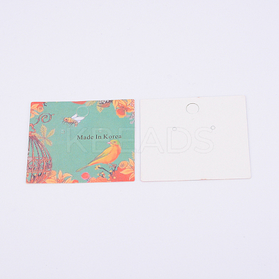 Kraft Paper Earring Display Cards CDIS-WH0013-21-1