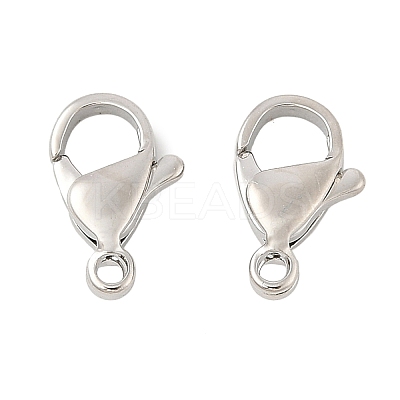 Brass Lobster Claw Clasps KK-U056-01P-1