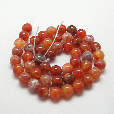 Natural Fire Crackle Agate Beads Strands X-G-G212-6mm-10-1