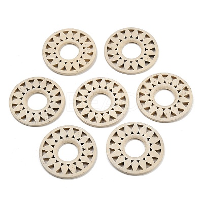 (Defective Closeout Sale: Wormhole) Wood Hollow Sunflower Crystal Ball Holders WOOD-XCP0002-11-1