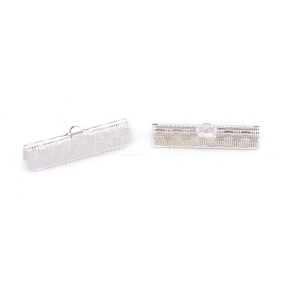 304 Stainless Steel Ribbon Crimp Ends STAS-P249-29A-S-1
