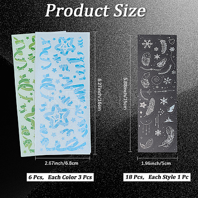 PET Waterproof Decorative Stickers DIY-CP0011-66-1